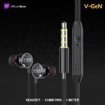 V-GeN Earphone EPW-04 Premium Wired Handsfree Clear Sound Extra Bass - Image 2