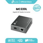 TP-Link MC220L | Gigabit SFP Media Converter | 10/100/1000 Mbps | Auto-negotiation | Auto-MDI/MDIX