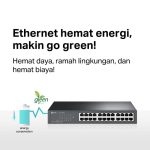 TP-Link TL-SF1024D | 24 Port Unmanaged Switch | 10/100Mbps Fast Ethernet | Auto MDI/MDIX | Desktop Kabel - Image 5