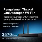 TP-Link Archer BE230 | BE3600 Dual-Band Wi-Fi 7 Router | 3.6 Gbps 2x Port 2.5G | Cakupan Maksimal | 4 Antena Eksternal | Kompatibel EasyMesh - Image 4