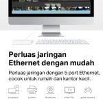 Mercusys MS105 | 5 Port Desktop Switch | 10/100Mbps Ethernet Hub | Plug & Play | Small | TP-Link - Image 4