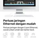 Mercusys MS105 | 5 Port Desktop Switch | 10/100Mbps Ethernet Hub | Plug & Play | Small | TP-Link - Image 4