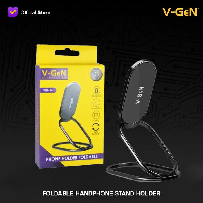 c7300d67-f950-4b58-ba38-1da498e8313d.jpg V-Gen Foldable Portable Phone Stand V-GeN VHL-34 - Image 1