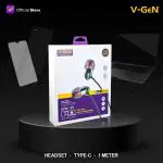 V-GeN Earphone EPW-05 Premium Wired Type C DAC Chip Extra Bass