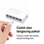 Mercusys MS105 | 5 Port Desktop Switch | 10/100Mbps Ethernet Hub | Plug & Play | Small | TP-Link - Image 5