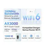 TP-Link RE705X | AX3000 WiFi 6 Extender | Mesh | Dual Band | 3 Gbps | Access Point | Penguat Sinyal Repeater - Image 3