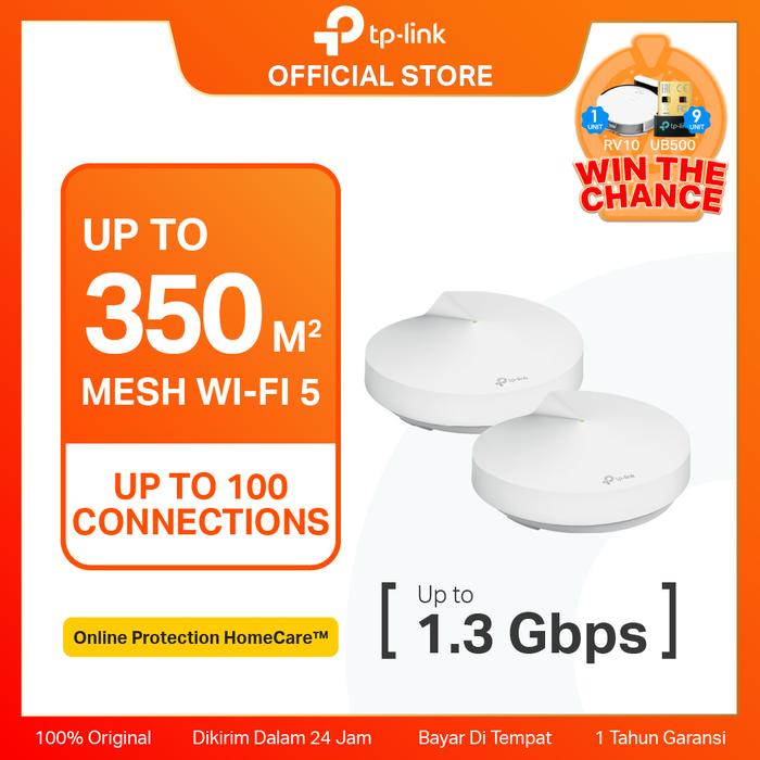 d6892ce55c45436193ed38e5ca7c706a.jpeg TP-Link Deco M5 | 2 Pack | AC1300 Mesh WiFi System | Dual Band | Gigabit | Router - Image 1