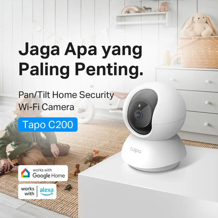 TP-LINK Tapo C200 | Tapo C100 | Tapo C310 | Kamera CCTV | PTZ IP WiFi Camera | Indoor | Outdoor Wireless - Image 3