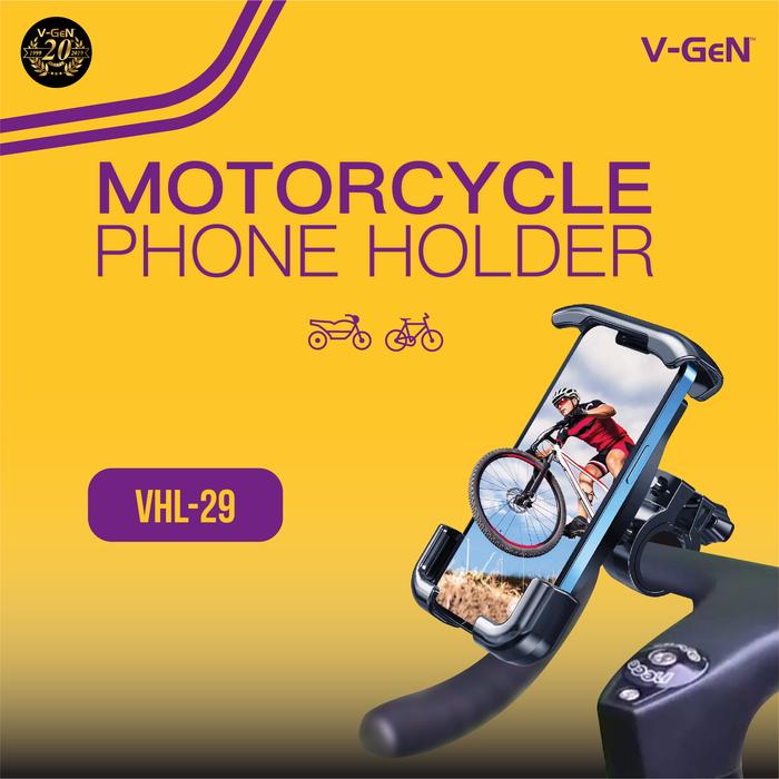 e4554c57-dda9-4ccc-a50e-34f95695d76b.jpg V-GeN Motorcycle Phone Holder Handphone Motor Sepeda VHL-29 VGEN - Image 1