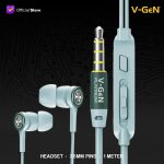 V-GeN Earphone EPW-03 Premium Wired Handsfree Clear Sound Extra Bass - Image 3