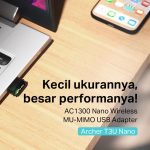 TP-Link Archer T3U Nano | AC1300 WiFi Adapter | Wireless Dual Band | Dongle | USB Adapter | WPA3 - Image 2