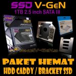 PAKET HEMAT SSD 960GB V-GeN + HDD Caddy 12.7 mm / 9.5 mm | DVD to HDD