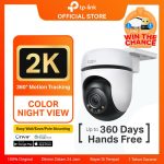TP-Link Tapo TC41 | Kamera Keamanan Outdoor | Pan/Tilt WiFi CCTV | TC41 | 2K | 360? | Pelacakan Gerakan | Warna Malam | Pemasangan Mudah |