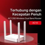 Mercusys router AC10 AC1200 300Mbps wireless dual band 4 antena router - Image 2