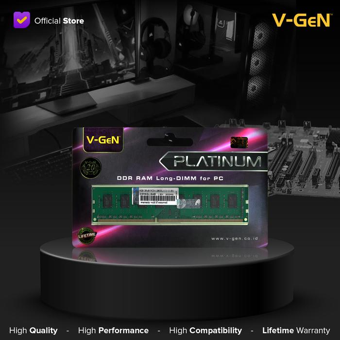 f44f9cb7-f448-4a03-bb50-24ff1ce8f82c.jpg DDR3 4GB PC-12800/1600Mhz RAM PC/Komputer V-GeN Longdimm PLATINUM - Image 1