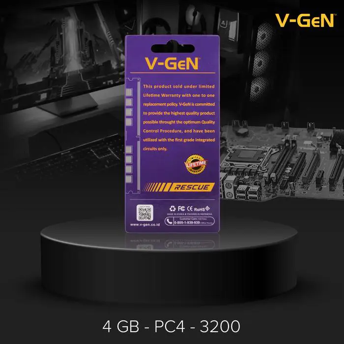 LONGDIMM DDR4 4GB PC-25600 (3200Mhz) RESCUE V-GEN Laptop - Image 3