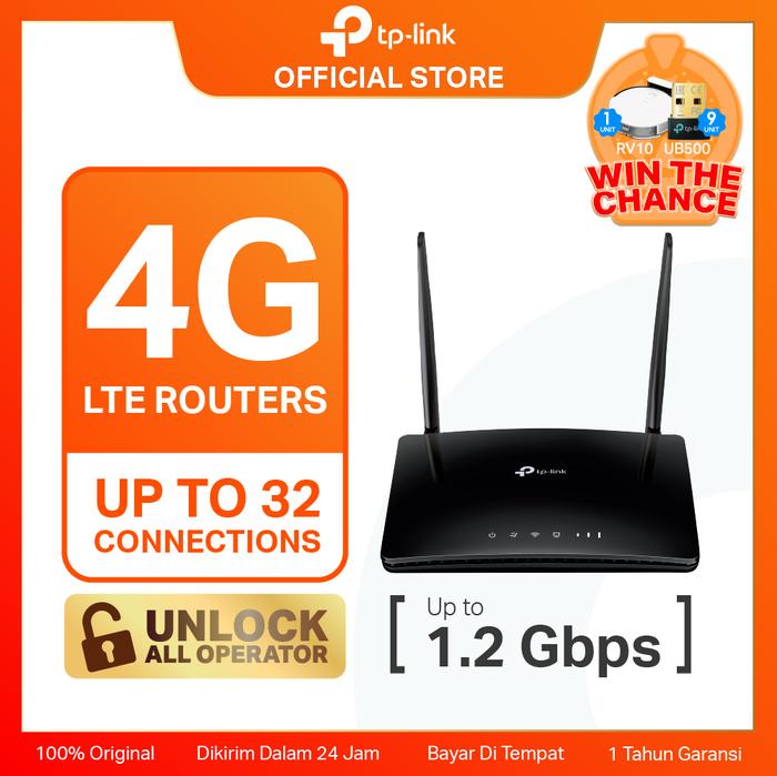 f6f3a97e79124cedac572e0c56c172a4.jpeg TP-Link Archer MR400 | AC1200 4G Modem LTE | WiFi Router | Dual Band | Unlock All Operator | SIM Card - Image 1