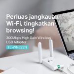 TP-Link TL-WN822N | 300Mbps Wireless USB Adapter | WIFI High Gain | Dongle | Kabel 1,5m | PC MAC Antena Sinyal - Image 2