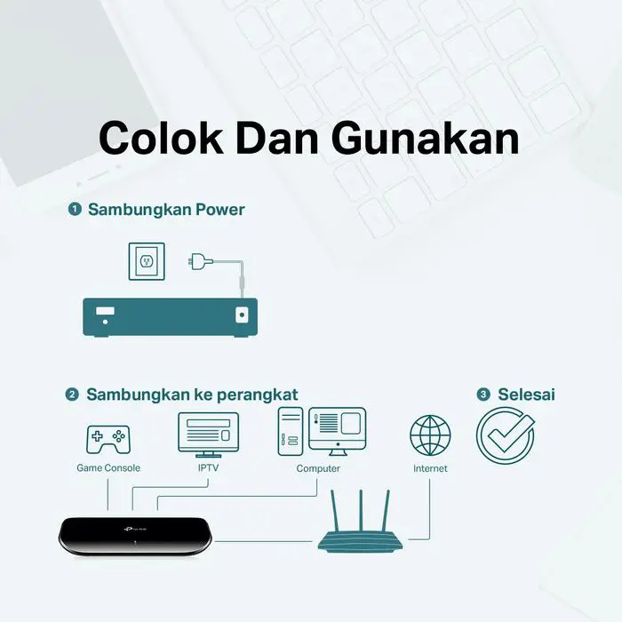 TP-Link TL-SG1008D | 8 Port Gigabit Switch | Desktop Ethernet Hub | Plug & Play | Auto Negotiation - Image 4