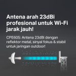 TP-LINK CPE605 5GHz 150Mbps 23dBi Outdoor CPE Mesin - Image 4