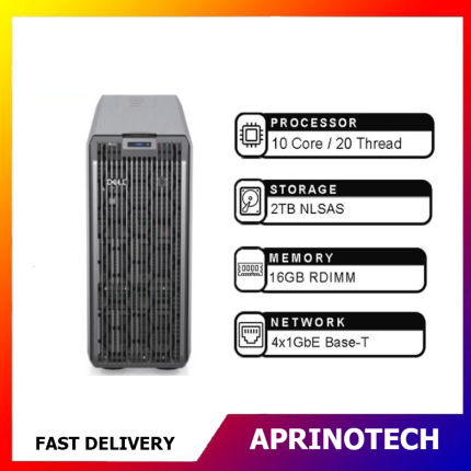 Server Dell T550 Xeon 4310T 16GB 2TB NLSAS PowerEdge