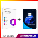 Microsoft Office 2024 Professional Plus + Windows 11 Pro License Key