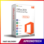 Microsoft Office 2019 Professional Plus Bind Key  License Key BOX FPP