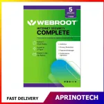 Webroot SecureAnywhere Internet Security Complete 5 Devices 1 Year
